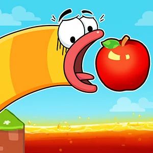 Apple Worm - free online game screenshot at GumenTech
